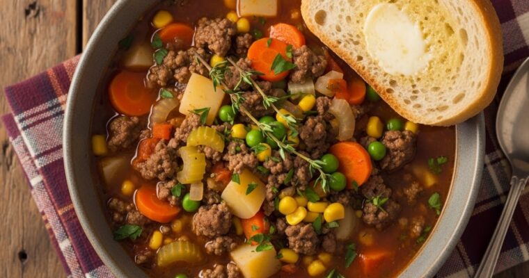 Hearty Hamburger Soup IV: A Classic Comfort Food Recipe