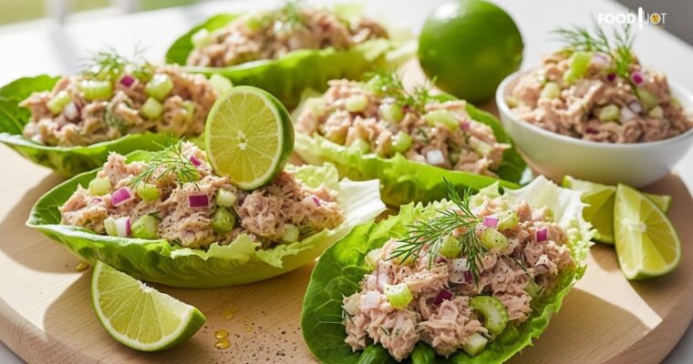 Refreshing Tuna Salad Lettuce Wraps: A Quick & Healthy Lunch