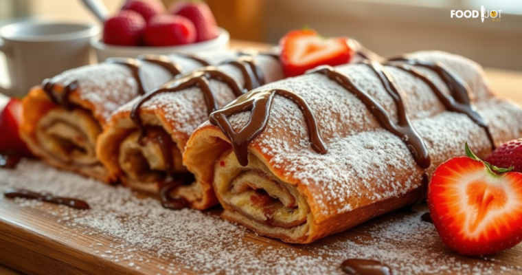 Strawberry Nutella French Toast Roll Ups: A Sweet Breakfast Delight
