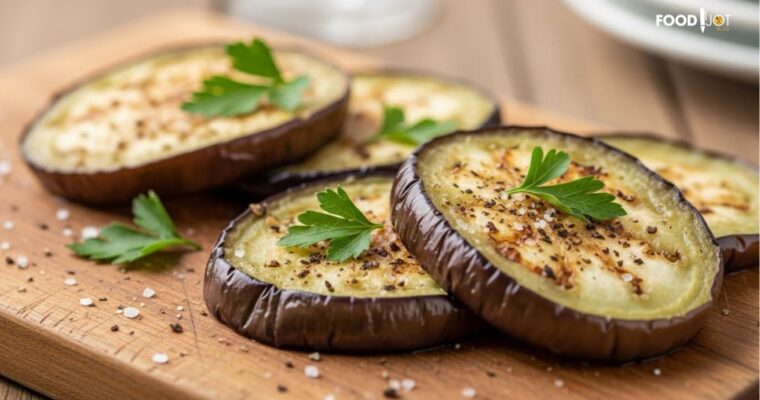 Almost no-oil Pan Fried Eggplant