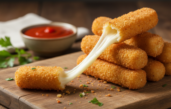 Crispy Air Fryer Mozzarella Sticks Recipe