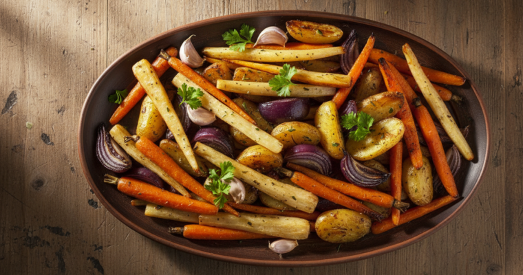 Easy Roasted Vegetables Recipe with Garlic and Herbs