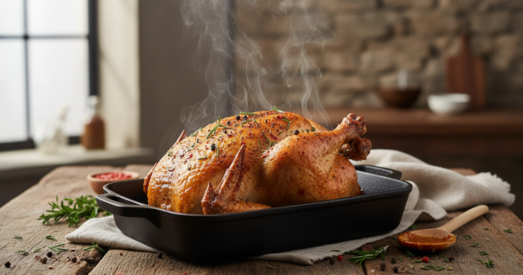 Spicy Rapid Roast Chicken