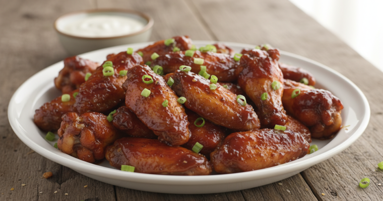 Sticky BBQ Baked Chicken Wings Recipe