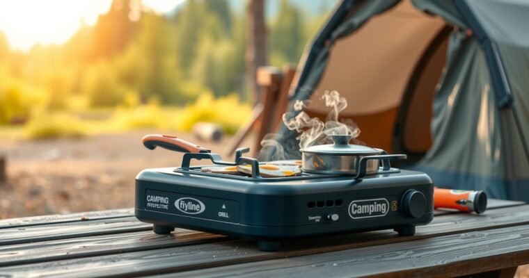Camping Stove, 2 Burner Propane Stove With Grill Review